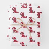 Universiteit van Mississippi | OLE Miss Script Inpakpapier Vel (In situ)