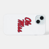 Universiteit van Mississippi | Ole Miss Script iPhone 15 Case (Achterkant horizontaal)