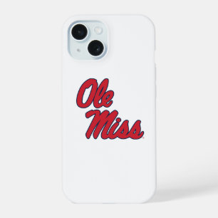 Universiteit van Mississippi Ole Miss Script iPhone 15 Case