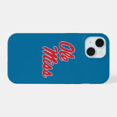 Universiteit van Mississippi | OLE Miss Script iPhone 15 Case (Achterkant horizontaal)