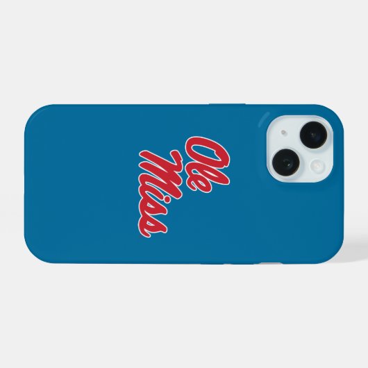 Universiteit van Mississippi | OLE Miss Script iPhone 15 Case (Achterkant horizontaal)