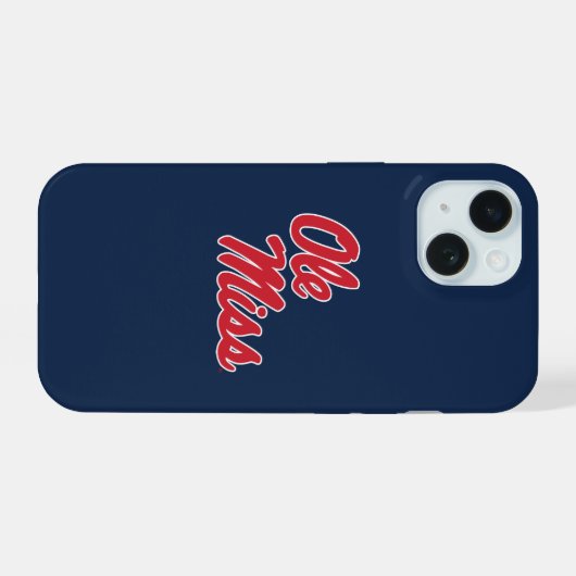 Universiteit van Mississippi | OLE Miss Script iPhone 15 Case (Achterkant horizontaal)