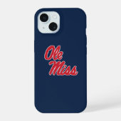 Universiteit van Mississippi | OLE Miss Script iPhone 15 Case (Achterkant)