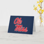 Universiteit van Mississippi | OLE Miss Script Kaart (Gele Bloem)