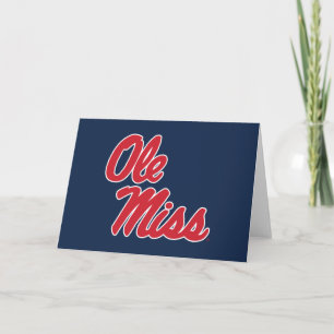 Universiteit van Mississippi   OLE Miss Script Kaart