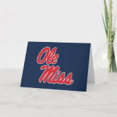 Universiteit van Mississippi | OLE Miss Script Kaart (Voorkant)