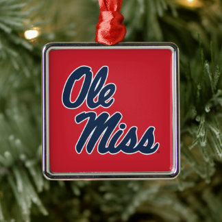 Universiteit van Mississippi | OLE Miss Script Metalen Ornament