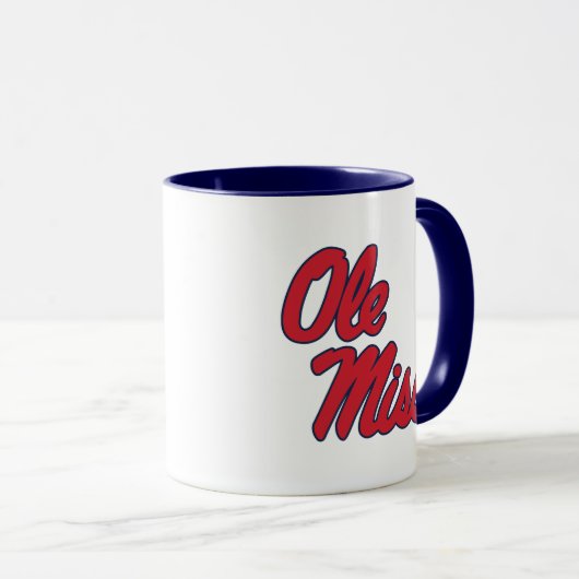 Universiteit van Mississippi | OLE Miss Script Mok (Voorkant rechts)