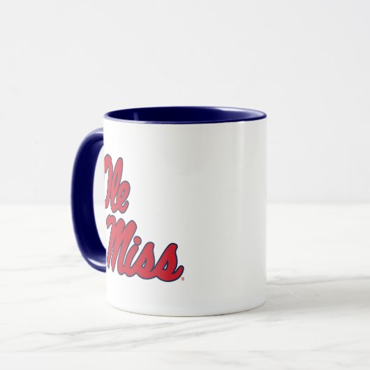 Universiteit van Mississippi | OLE Miss Script Mok (Voorkant links)