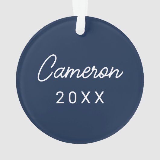 Universiteit van Mississippi | OLE Miss Script Ornament (achterkant)