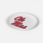 Universiteit van Mississippi | OLE Miss Script Papieren Bordje (Gekanteld)