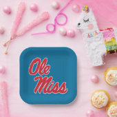 Universiteit van Mississippi | OLE Miss Script Papieren Bordje (Feest)