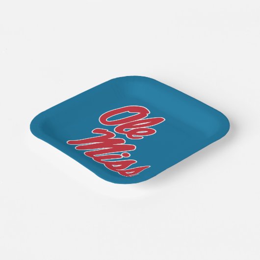 Universiteit van Mississippi | OLE Miss Script Papieren Bordje (Gebogen)