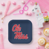 Universiteit van Mississippi | OLE Miss Script Papieren Bordje (Feest)