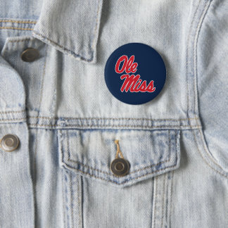 Universiteit van Mississippi | OLE Miss Script Ronde Button 5,7 Cm