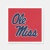 Universiteit van Mississippi | OLE Miss Script Servet (Voorkant)