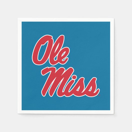 Universiteit van Mississippi | OLE Miss Script Servet (Voorkant)