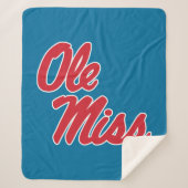 Universiteit van Mississippi | OLE Miss Script Sherpa Deken (Voorkant)