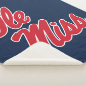Universiteit van Mississippi | OLE Miss Script Sherpa Deken (3/4)