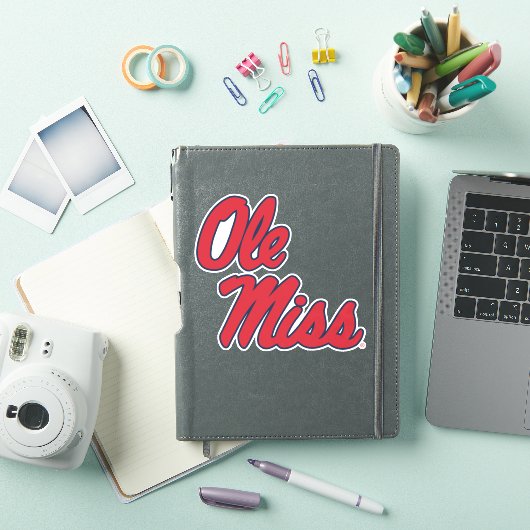Universiteit van Mississippi | OLE Miss Script Sticker (iPad Cover)