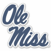 Universiteit van Mississippi | OLE Miss Script Sticker (Voorkant)