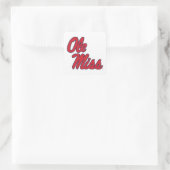 Universiteit van Mississippi | OLE Miss Script Vierkante Sticker (Tas)