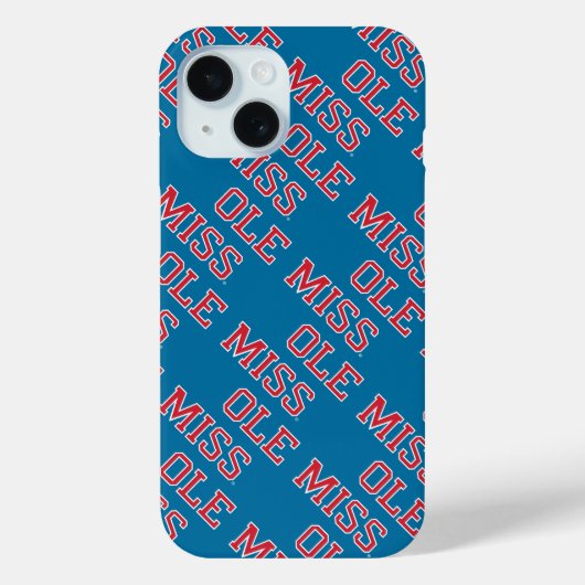 Universiteit van Mississippi | Ole Miss Wordmark Case-Mate iPhone Case (Achterkant)