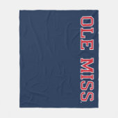 Universiteit van Mississippi | Ole Miss Wordmark Fleece Deken (Voorkant)
