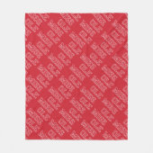 Universiteit van Mississippi | Ole Miss Wordmark Fleece Deken (Voorkant)