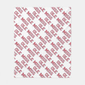 Universiteit van Mississippi | Ole Miss Wordmark Fleece Deken (Voorkant)