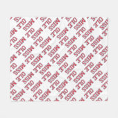 Universiteit van Mississippi | Ole Miss Wordmark Fleece Deken (Voorkant (Horizontaal))