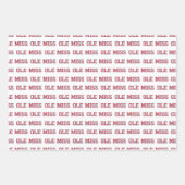 Universiteit van Mississippi | Ole Miss Wordmark Inpakpapier Vel (Voorkant 3)