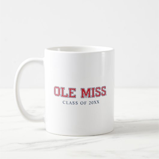 Universiteit van Mississippi | Ole Miss Wordmark Koffiemok (Links)