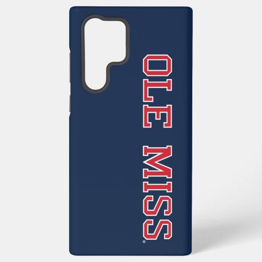 Universiteit van Mississippi | Ole Miss Wordmark Samsung Galaxy Hoesje (Achterkant)