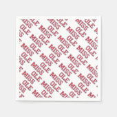 Universiteit van Mississippi | Ole Miss Wordmark Servet (Voorkant)