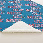 Universiteit van Mississippi | Ole Miss Wordmark Sherpa Deken (3/4)