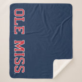 Universiteit van Mississippi | Ole Miss Wordmark Sherpa Deken (Voorkant)