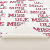 Universiteit van Mississippi | Ole Miss Wordmark Sherpa Deken (3/4)