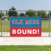 Universiteit van Mississippi | Ole Miss Wordmark Spandoek (Insitu)