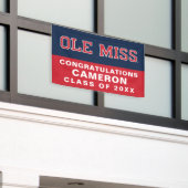 Universiteit van Mississippi | Ole Miss Wordmark Spandoek (Buitenkant Gebouw)