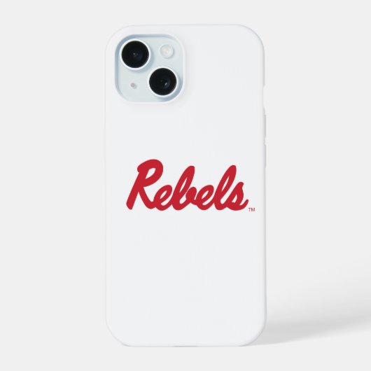 Universiteit van Mississippi | Rebellen Script iPhone 15 Case (Achterkant)