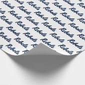 Universiteit van Mississippi | Rebels Script Cadeaupapier (Hoek)