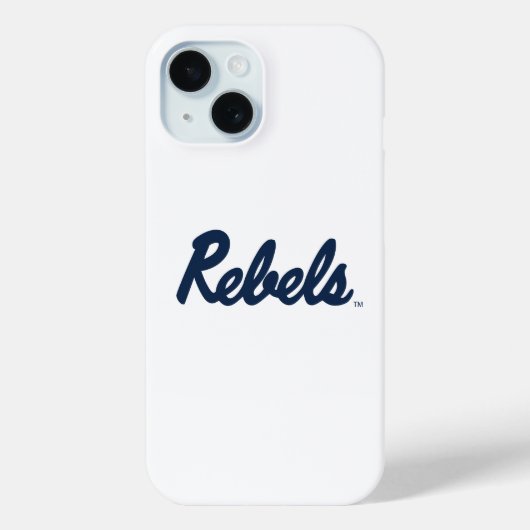 Universiteit van Mississippi | Rebels Script Case-Mate iPhone Case (Achterkant)