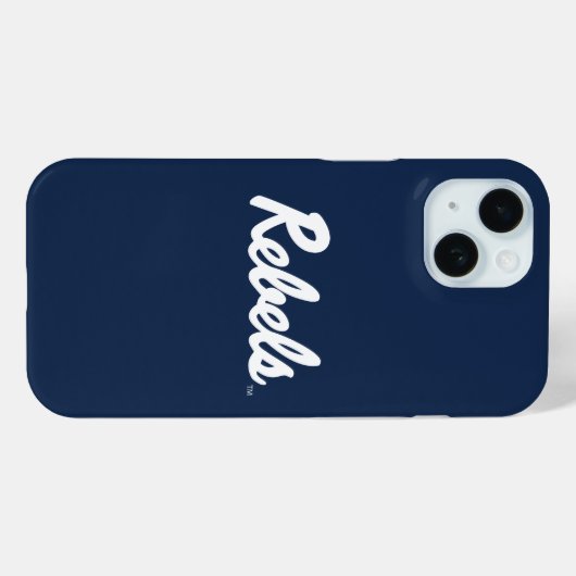Universiteit van Mississippi | Rebels Script Case-Mate iPhone Case (Achterkant (horizontaal))