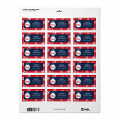 Universiteit van Mississippi | Rebels Script Etiket (Full Sheet)