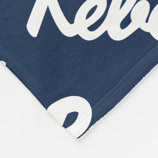 Universiteit van Mississippi | Rebels Script Fleece Deken (Hoek)