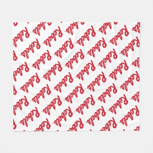 Universiteit van Mississippi | Rebels Script Fleece Deken (Voorkant (Horizontaal))