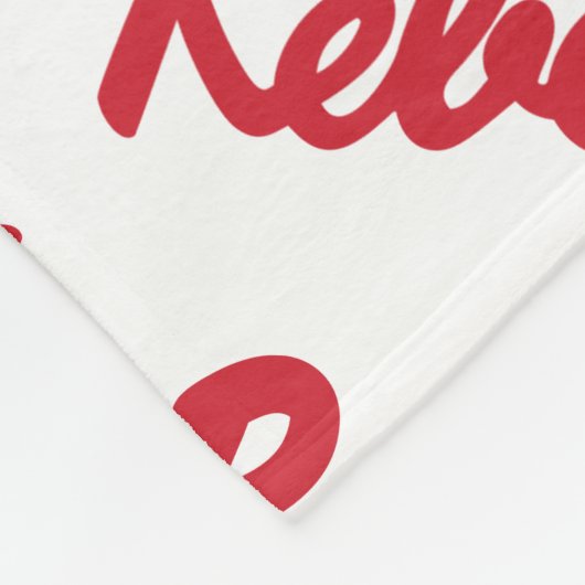 Universiteit van Mississippi | Rebels Script Fleece Deken (Hoek)