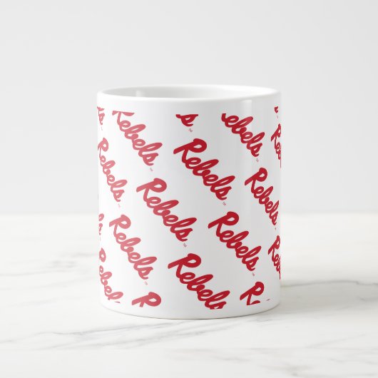 Universiteit van Mississippi | Rebels Script Grote Koffiekop (Voorkant)