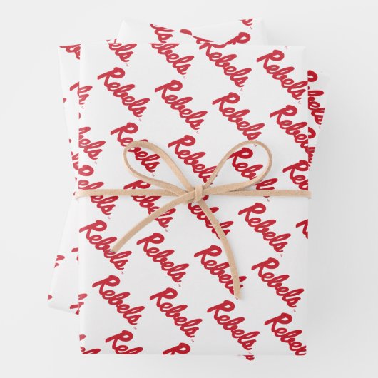 Universiteit van Mississippi | Rebels Script Inpakpapier Vel (In situ)